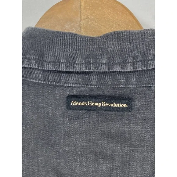 Vintage Rare Afends Hemp Revolution Men's Size 2 Gray 55% Hemp Organic Cotton